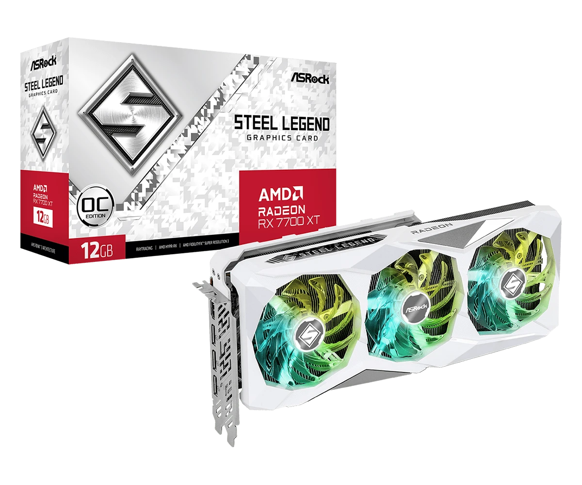 ASRock Radeon RX 7700 XT Steel Legend 12GB OC